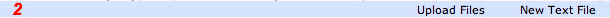 Second line of typical TimeCellar file browser page showing a Hint about the Action to be performed.